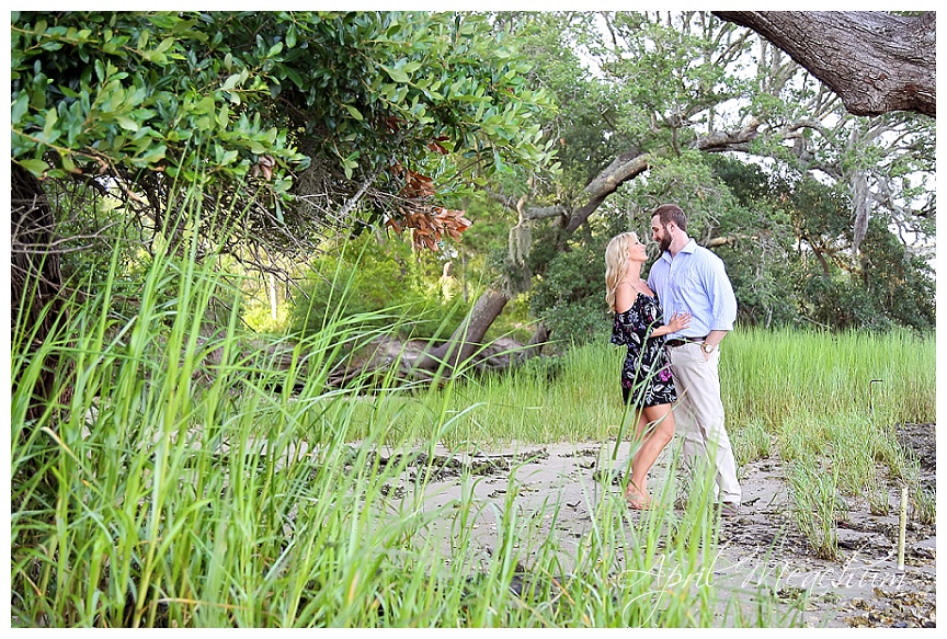 Daniel Island engagement session beach