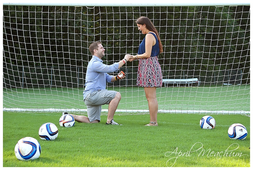 Engagement Proposal on Soccer Field