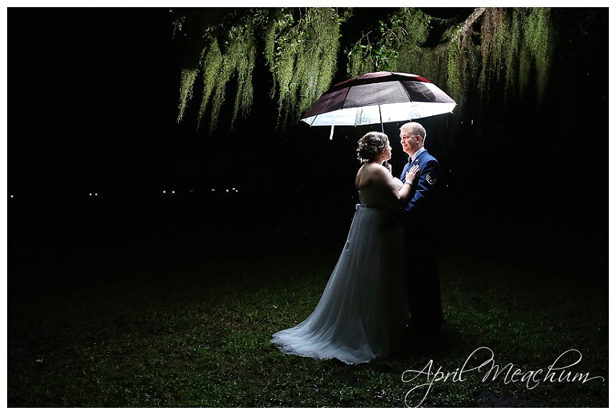 Umbrella Wedding Day Rain Photography