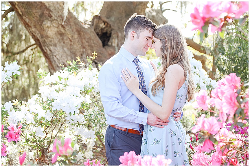 Boone Hall Plantation Engagement Session with Charleston Wedding Photographer April Meachum 