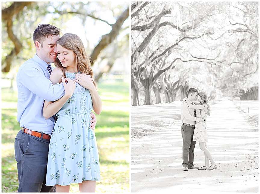 Boone Hall Plantation Engagement Session with Charleston Wedding Photographer April Meachum 