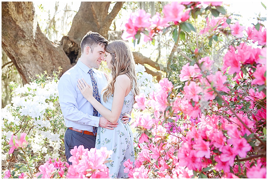 Boone Hall Plantation Engagement Session with Charleston Wedding Photographer April Meachum 