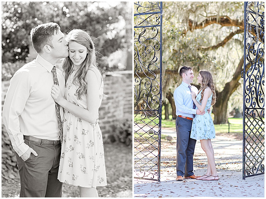 Boone Hall Plantation Engagement Session with Charleston Wedding Photographer April Meachum 