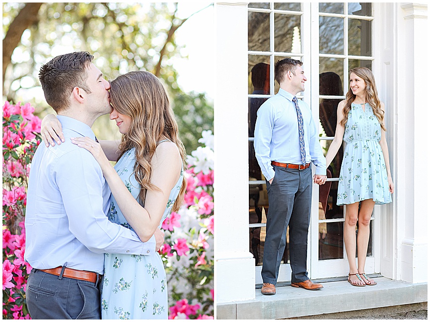 Boone Hall Plantation Engagement Session with Charleston Wedding Photographer April Meachum 