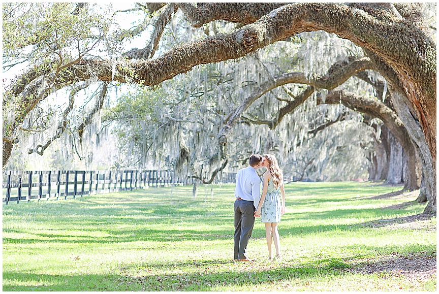 Boone Hall Plantation Engagement Session with Charleston Wedding Photographer April Meachum 