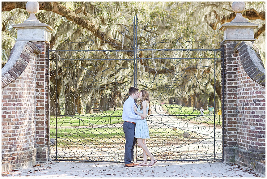 Boone Hall Plantation Engagement Session with Charleston Wedding Photographer April Meachum 