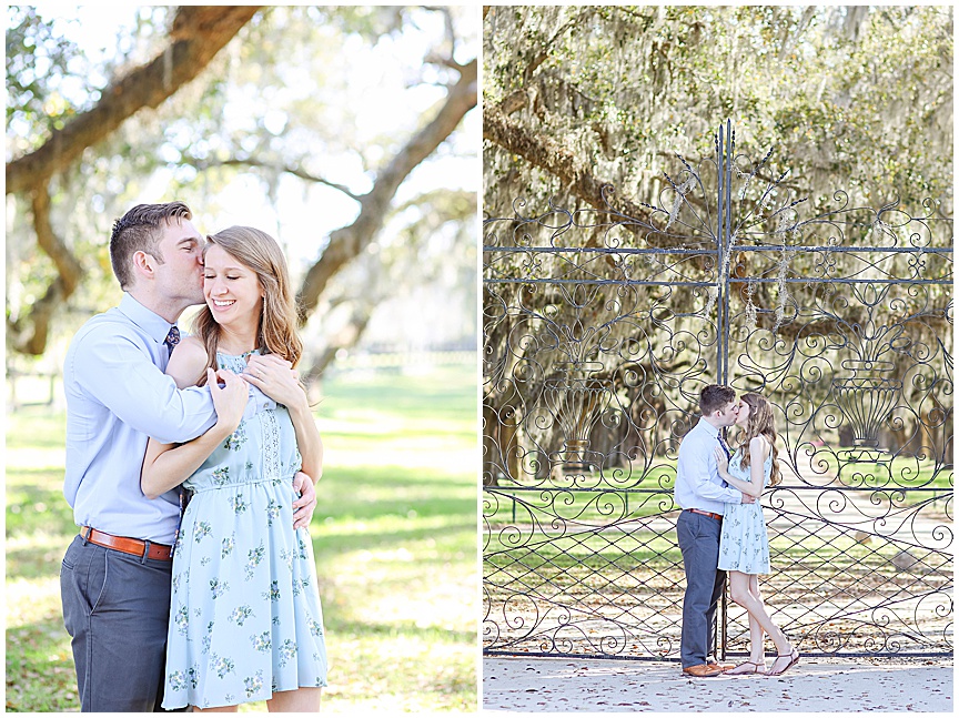 Boone Hall Plantation Engagement Session with Charleston Wedding Photographer April Meachum 