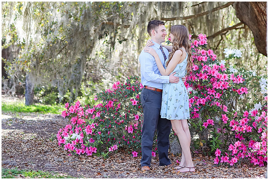 Boone Hall Plantation Engagement Session with Charleston Wedding Photographer April Meachum 