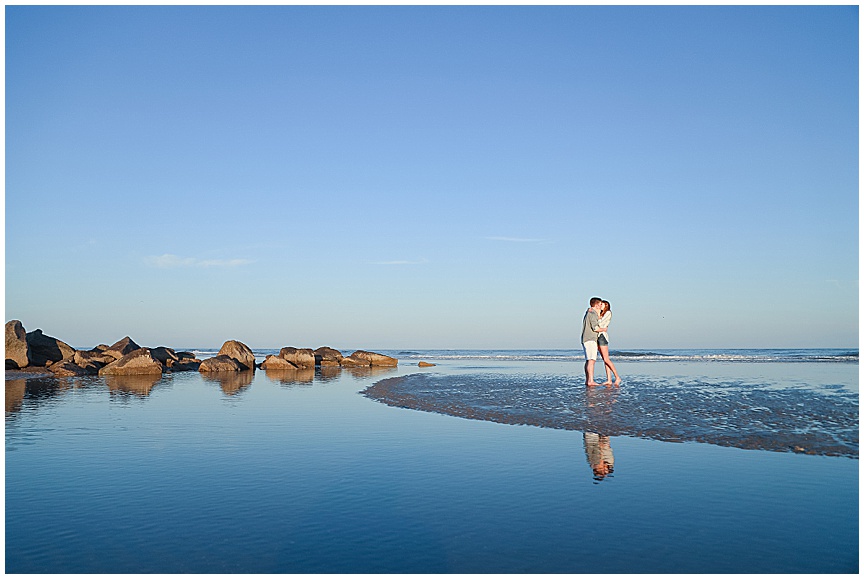 Folly Beach Engagement Session by Charleston Wedding Photographer April Meachum