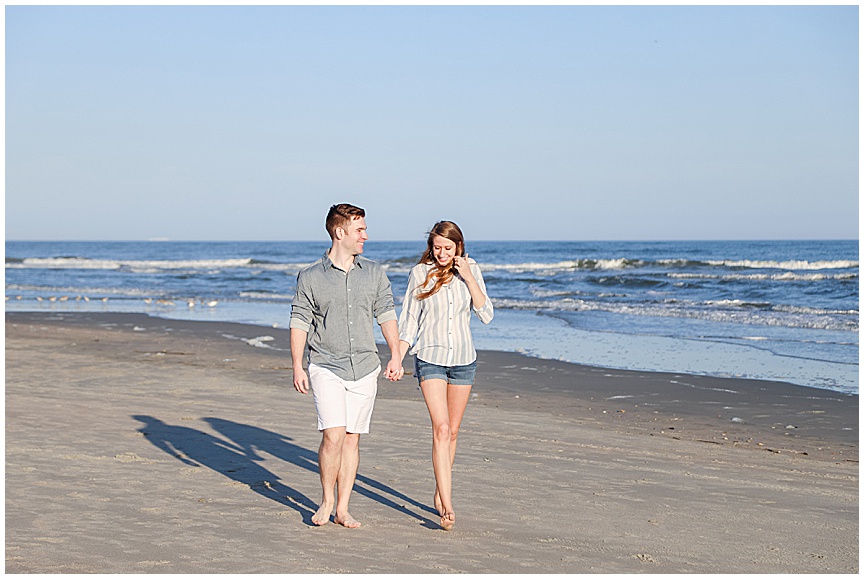 Folly Beach Engagement Session with Charleston Wedding Photographer April Meachum 