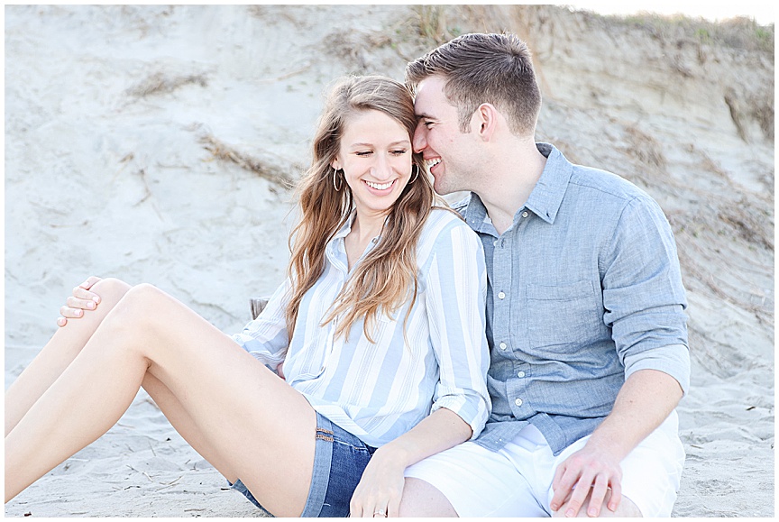 Folly Beach Engagement Session with Charleston Wedding Photographer April Meachum 