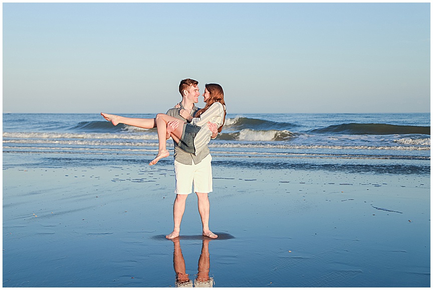 Folly Beach Engagement Session with Charleston Wedding Photographer April Meachum 