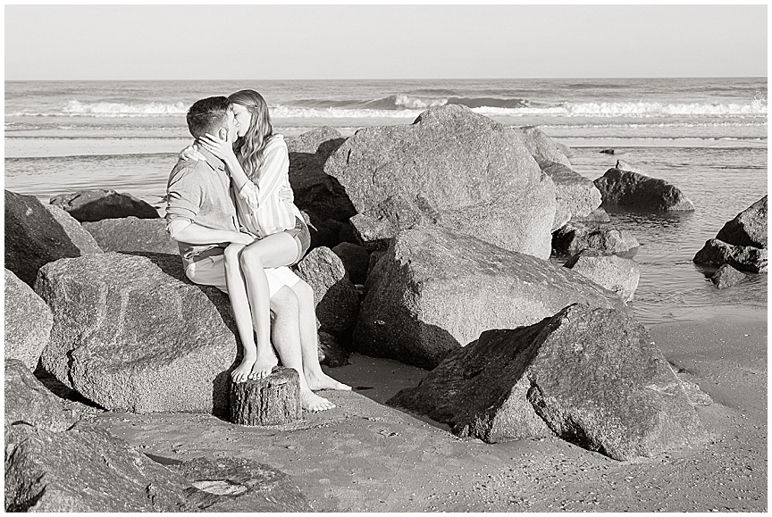 Folly Beach Engagement Session with Charleston Wedding Photographer April Meachum 