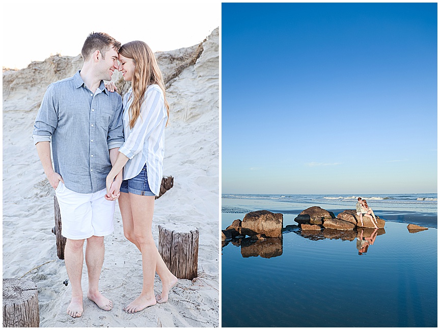 Folly Beach Engagement Session with Charleston Wedding Photographer April Meachum 