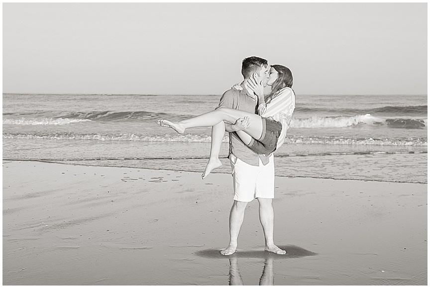 Folly Beach Engagement Session with Charleston Wedding Photographer April Meachum 