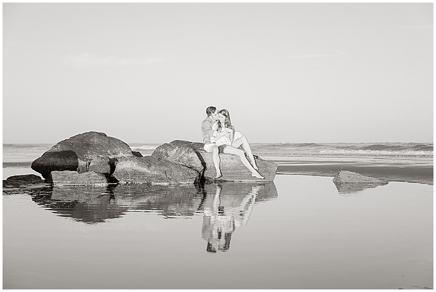 Folly Beach Engagement Session with Charleston Wedding Photographer April Meachum 