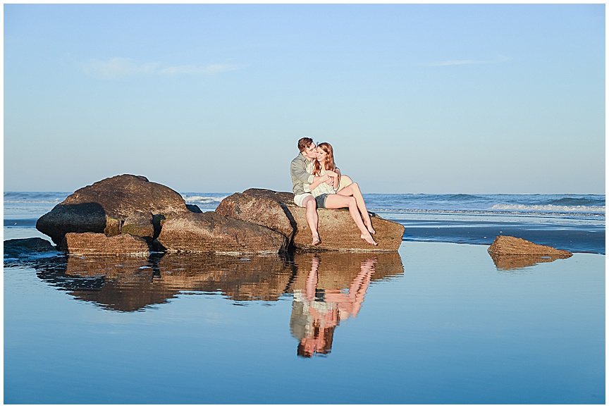 Folly Beach Engagement Session with Charleston Wedding Photographer April Meachum 