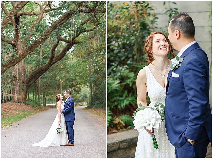 Founders Hall Charleston Wedding Photography for bride and groom photos  