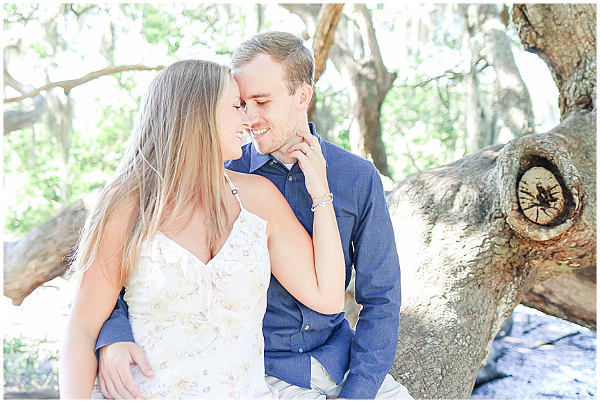 Surprise Marriage Proposal at Boone Hall Plantation captured by Charleston Wedding Photographer April Meachum