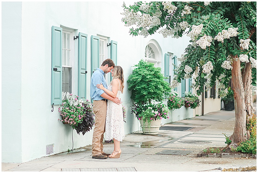 Downtown Charleston Sunrise Engagement Photo Session Ideas by Wedding Photographer April Meachum_0696.jpg