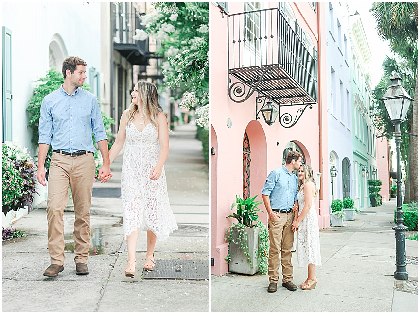 Downtown Charleston Sunrise Engagement Photo Session Ideas by Wedding Photographer April Meachum_0697.jpg