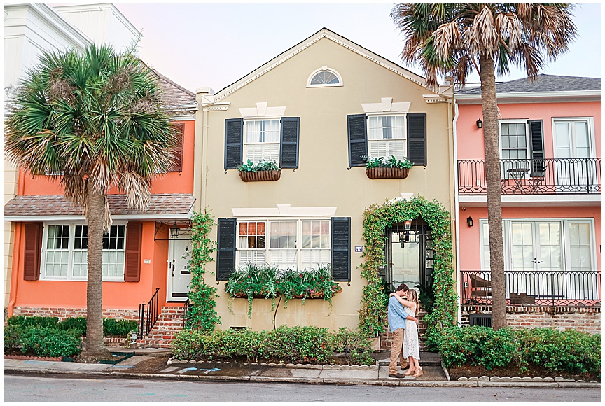 Downtown Charleston Sunrise Engagement Photo Session Ideas by Wedding Photographer April Meachum_0700.jpg