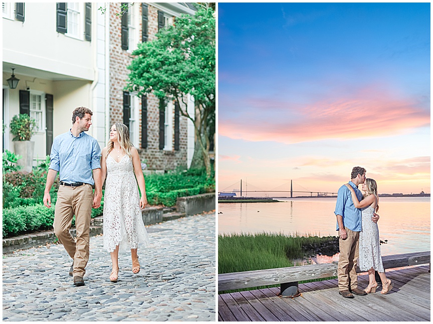 Downtown Charleston Sunrise Engagement Photo Session Ideas by Wedding Photographer April Meachum_0701.jpg