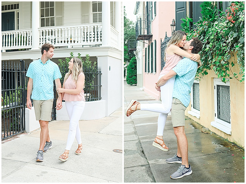 Downtown Charleston Sunrise Engagement Photo Session Ideas by Wedding Photographer April Meachum_0703.jpg