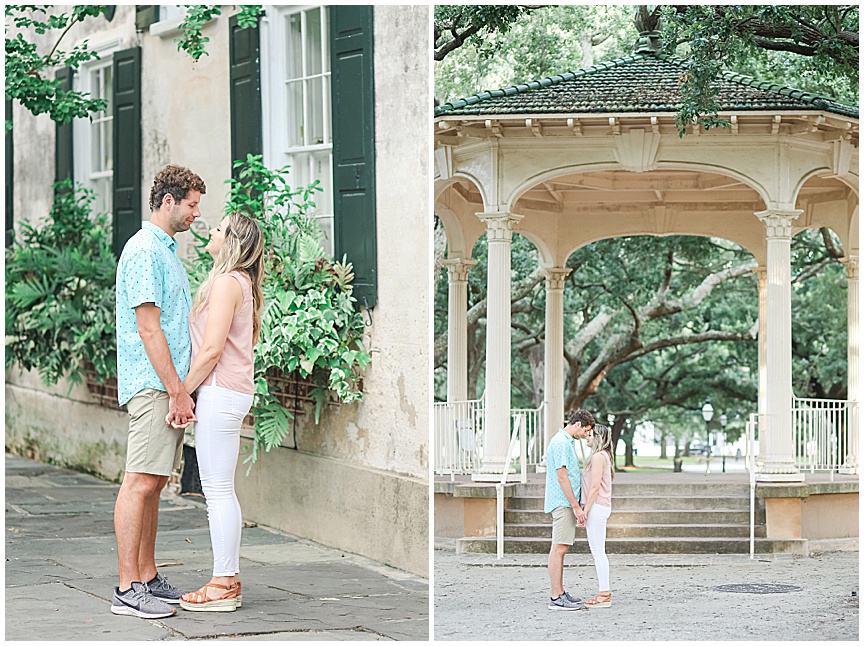 Downtown Charleston Sunrise Engagement Photo Session Ideas by Wedding Photographer April Meachum_0707.jpg