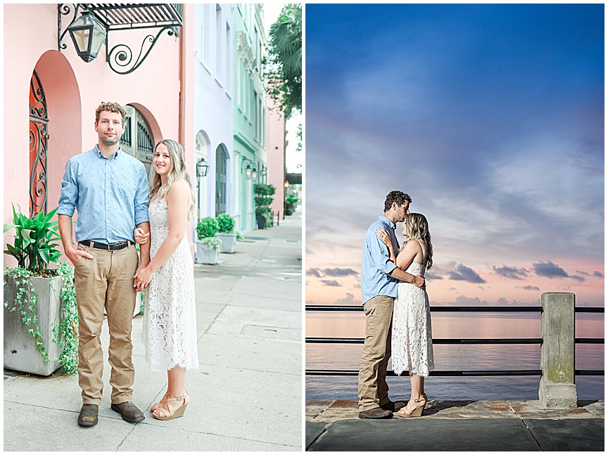 Downtown Charleston Sunrise Engagement Photo Session Ideas by Wedding Photographer April Meachum_0710.jpg