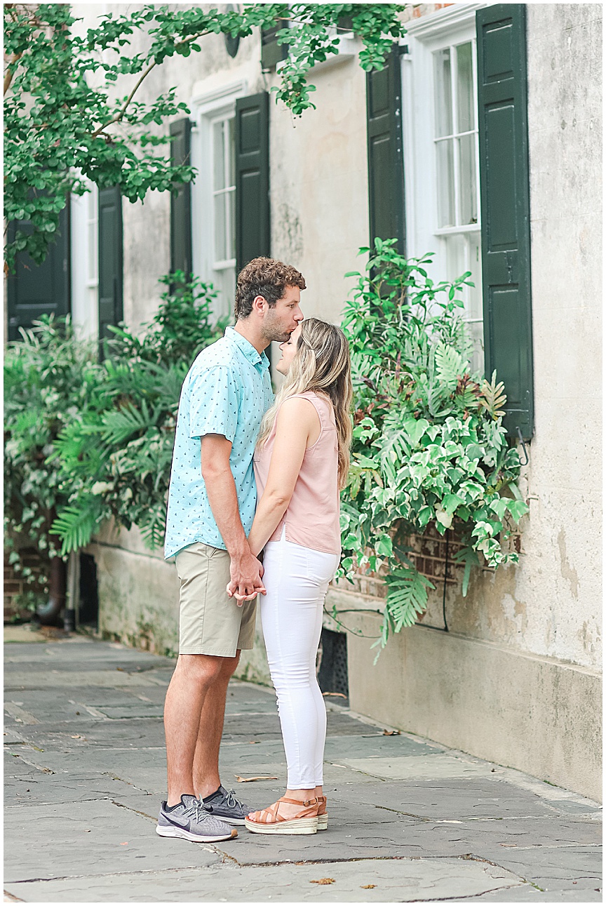 Downtown Charleston Sunrise Engagement Photo Session Ideas by Wedding Photographer April Meachum_0712.jpg