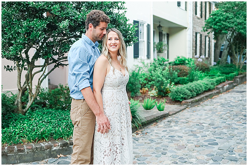 Downtown Charleston Sunrise Engagement Photo Session Ideas by Wedding Photographer April Meachum_0714.jpg