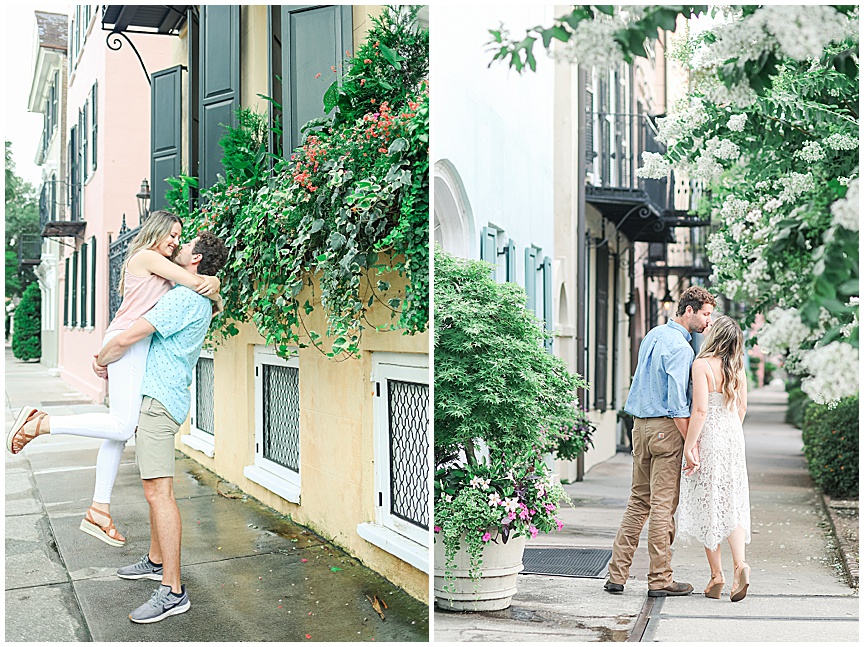 Downtown Charleston Sunrise Engagement Photo Session Ideas by Wedding Photographer April Meachum_0722.jpg