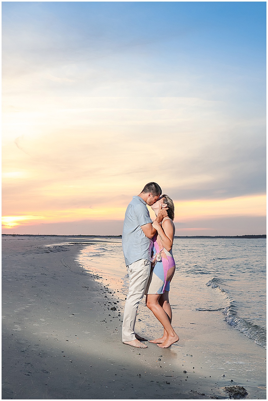 Folly Beach Sunset Engagement Photo Session Ideas by Charleston Wedding Photographer April Meachum_0729.jpg