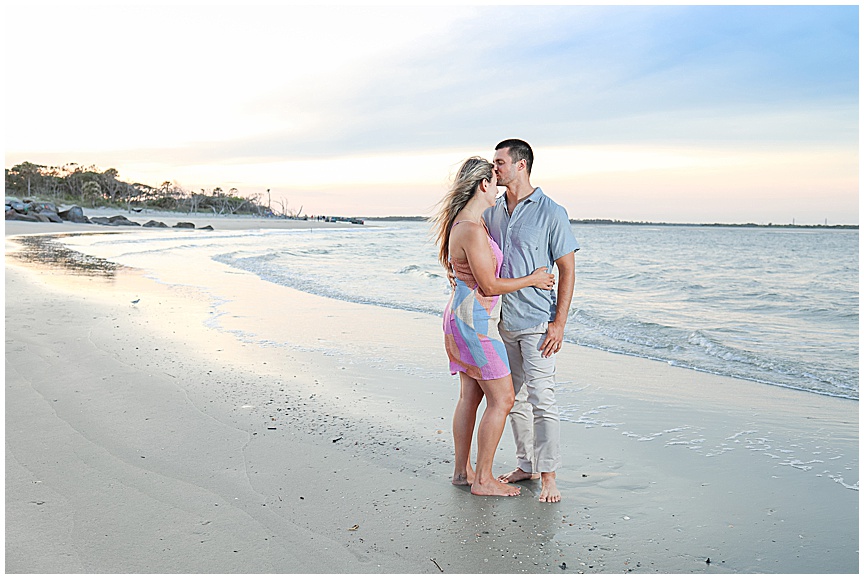 Folly Beach Sunset Engagement Photo Session Ideas by Charleston Wedding Photographer April Meachum_0734.jpg