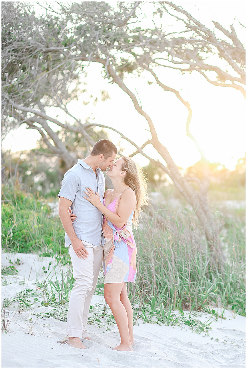 Folly Beach Sunset Engagement Photo Session Ideas by Charleston Wedding Photographer April Meachum_0735.jpg