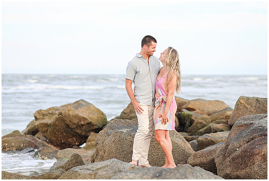 Folly Beach Sunset Engagement Photo Session Ideas by Charleston Wedding Photographer April Meachum_0736.jpg