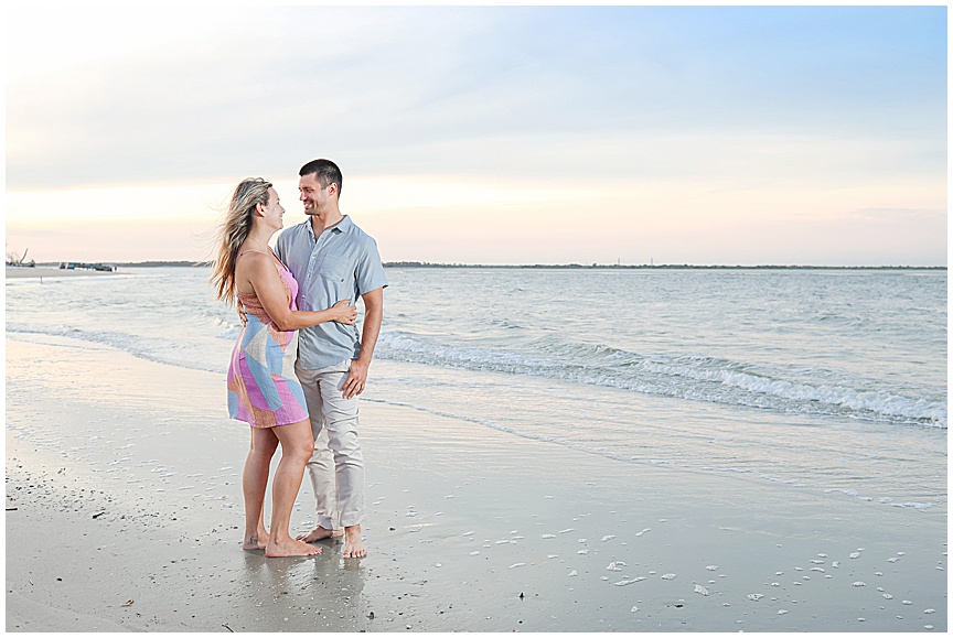 Folly Beach Sunset Engagement Photo Session Ideas by Charleston Wedding Photographer April Meachum_0746.jpg