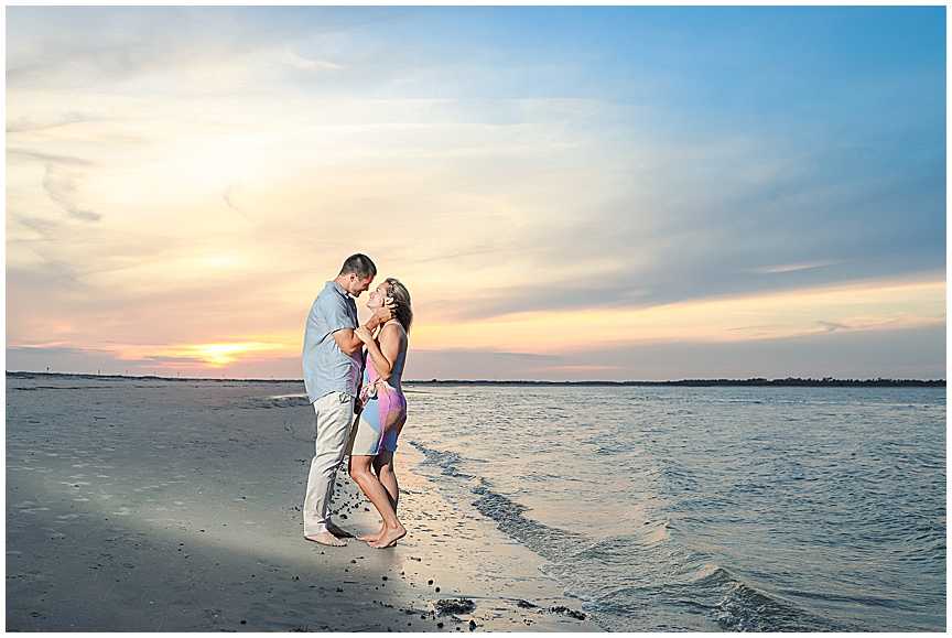Folly Beach Sunset Engagement Photo Session Ideas by Charleston Wedding Photographer April Meachum_0748.jpg