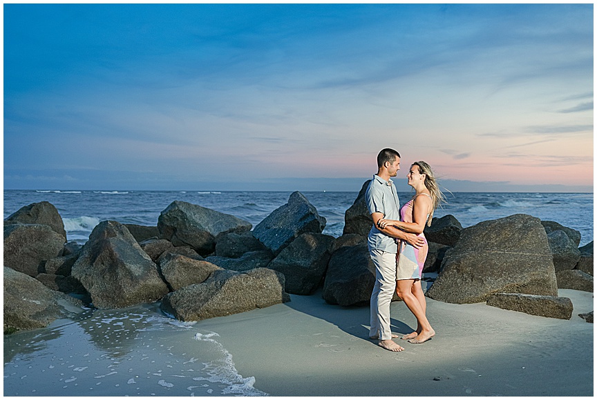 Folly Beach Sunset Engagement Photo Session Ideas by Charleston Wedding Photographer April Meachum_0752.jpg