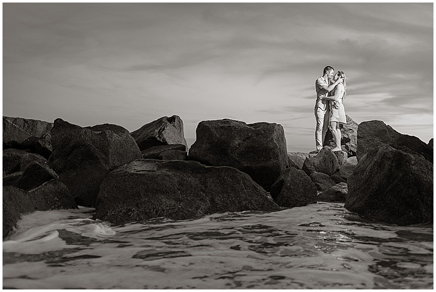 Folly Beach Sunset Engagement Photo Session Ideas by Charleston Wedding Photographer April Meachum_0753.jpg