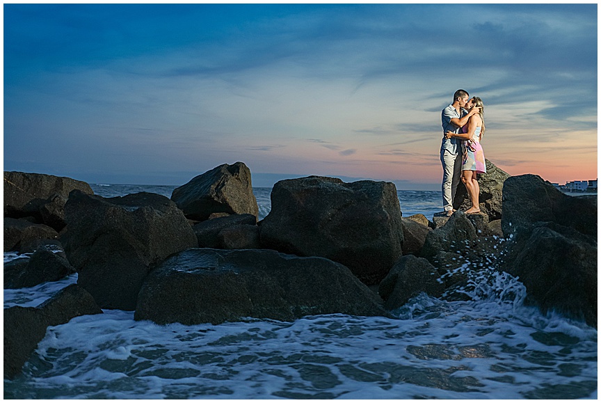 Folly Beach Sunset Engagement Photo Session Ideas by Charleston Wedding Photographer April Meachum_0754.jpg